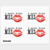 私は彼の妻である。 長方形シール (シート)