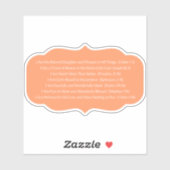 私は彼の最愛の娘クリスチャンのステッカーだ シール (シート)