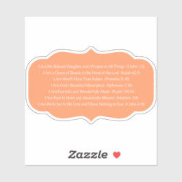 私は彼の最愛の娘クリスチャンのステッカーだ シール