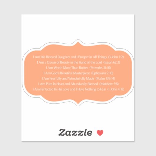 私は彼の最愛の娘クリスチャンのステッカーだ シール (シート)