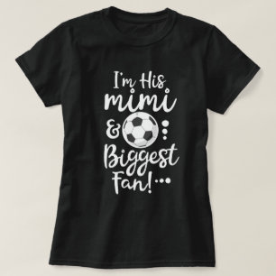 私は彼のMimi才および最も大きいファンのサッカーの祖母のギフトです Tシャツ