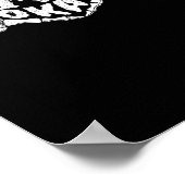 私は彼は面白いハロウィーンの衣装スケルトンの手を大丈夫 ポスター (角)