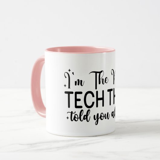 私は彼らがあなたに話した爪、 ネイルテック、爪、 ネイルテック マグカップ (正面左)