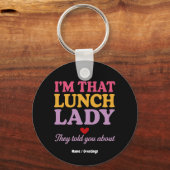 私は彼らが贈り物について話したランチレディおもしろいーだ キーホルダー (正面)