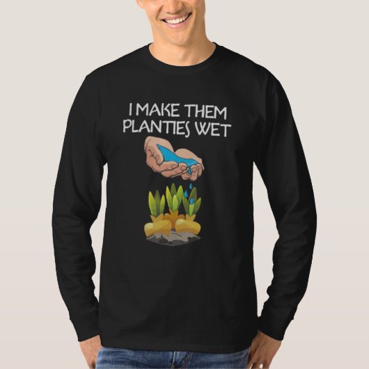 私は彼らに植物を濡らす4 Tシャツ (正面)