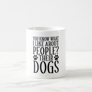 私は彼らの犬のおもしろい犬恋人が好き コーヒーマグカップ