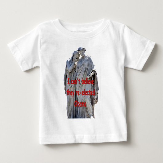 私は彼ら信じが再オバマで選きない ベビーTシャツ (正面)