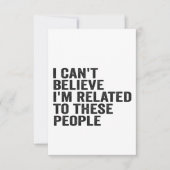 私は彼ら信じの人と関係が無いおもしろい サンキューカード (正面)