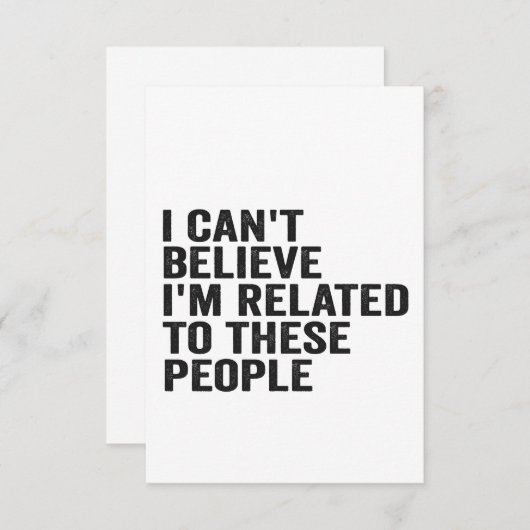 私は彼ら信じの人と関係が無いおもしろい サンキューカード (正面/裏面)