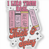私は彼ら実在が厚く、スパイシーが好きだ シール (正面)