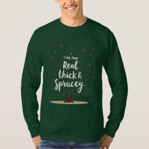 私は彼ら実在が厚く、spruceyが好きクリスおもしろいマ tシャツ