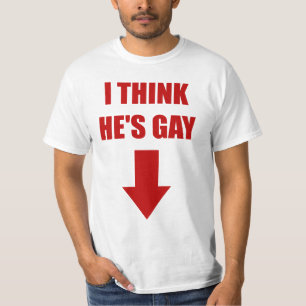 私は彼をです陽気なティー考えます Tシャツ