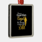 私は彼をパパと呼ぶ天国で守護天使を持っている メタルオーナメント (右)