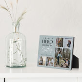 私は彼をブラザーフォトコラージュと呼ぶヒーローを持っている フォトプラーク