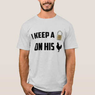 私は彼を純潔のワイシャツで締めておきます Tシャツ