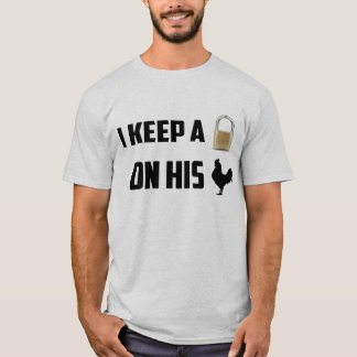 私は彼を純潔のワイシャツで締めておきます Tシャツ