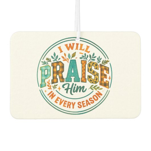 私は彼を褒める.... カーエアーフレッシュナー (正面)