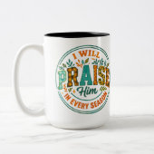 私は彼を褒める.... ツートーンマグカップ (左)