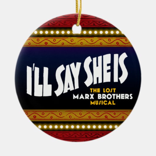 私は彼女がオーナメントであることを言います セラミックオーナメント (正面)