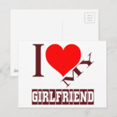 私は彼女が大好きだ。 ポストカード (正面/裏面)