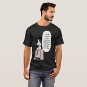 私は彼女が好きでない大阪ことわざのパネルを描く Tシャツ (正面フル)