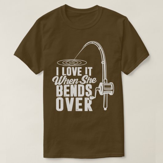 私は彼女が屈むのを愛する Tシャツ (デザイン正面)