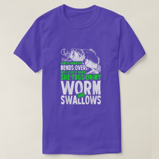 私は彼女が曲がるのが好きだが私はそれを愛していおもしろいる Tシャツ (デザイン正面)