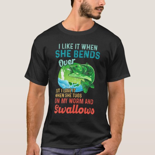 私は彼女が曲がる時に好きだが、私はSの時にそれを愛する Tシャツ (正面)
