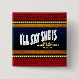 私は彼女が正方形ボタンであることを言います 缶バッジ