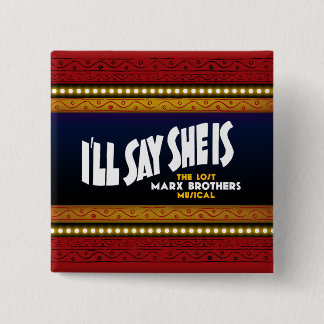 私は彼女が正方形ボタンであることを言います 缶バッジ