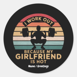 私は彼女が熱いので気が付おもしろいく ラウンドシール