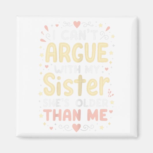 私は彼女が理想的な私の妹と議論できない マグネット (正面)