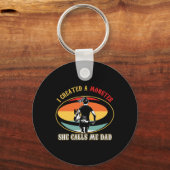 私は彼女が私をパパラグの父ダと呼ぶ怪物を作成 キーホルダー (正面)