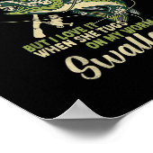 私は彼女が贈り物の男性の上で曲がる魚釣りが好き ポスター (角)