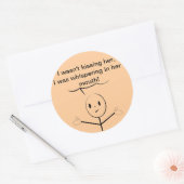 私は彼女でキスをするはない – おっちょこちょいの引用文 ラウンドシール (封筒)