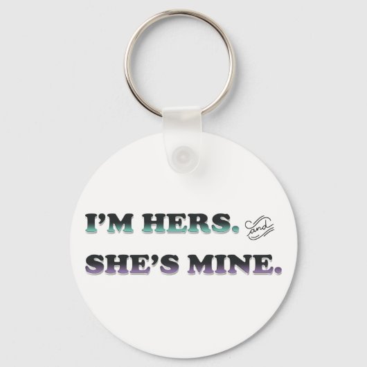 私は彼女で彼女は私のものだ キーホルダー (正面)
