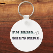 私は彼女で彼女は私のものだ キーホルダー (正面)