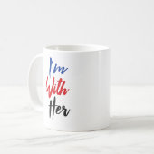 私は彼女とあります コーヒーマグカップ (正面左)