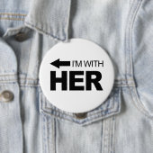 私は彼女とあります(去られて) 缶バッジ (インサイチュ)