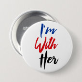 私は彼女とあります 缶バッジ (正面&裏面)