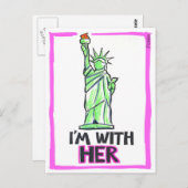 私は彼女と一緒です ポストカード (正面/裏面)