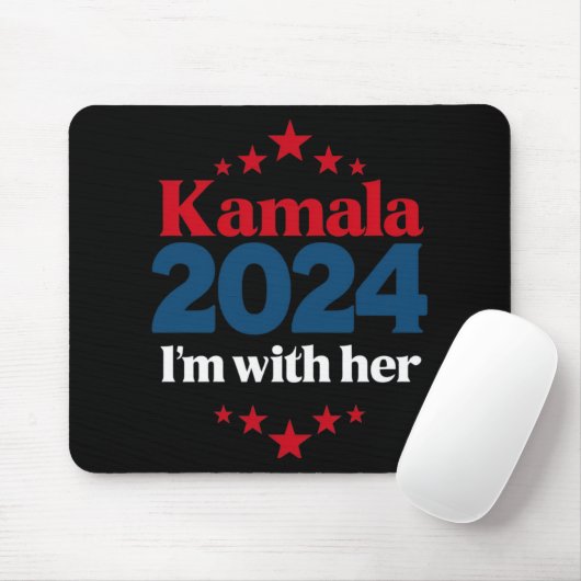 私は彼女と共に カマラ 2024年大統領にカマラに投票 マウスパッド (マウス)