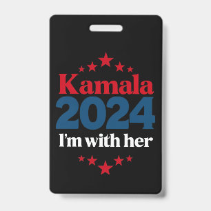 私は彼女と共に カマラ 2024年大統領にカマラを バッジ