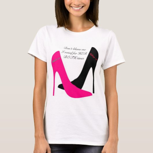 私は彼女に投票した Tシャツ (正面)