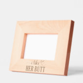 私は彼女のお尻 レーザー彫刻フレーム (左)