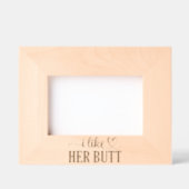 私は彼女のお尻 レーザー彫刻フレーム (正面)