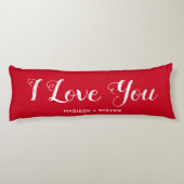 私は彼女のための赤いバレンタインデーの贈り物が大好き ボディピロー (裏面)