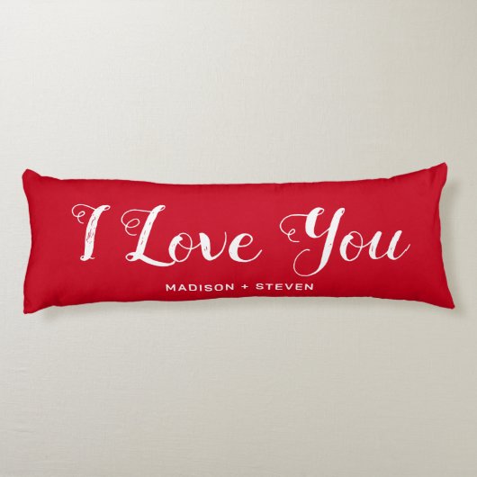 私は彼女のための赤いバレンタインデーの贈り物が大好き ボディピロー (裏面)