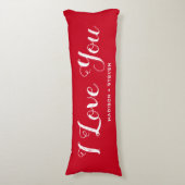 私は彼女のための赤いバレンタインデーの贈り物が大好き ボディピロー (正面縦)