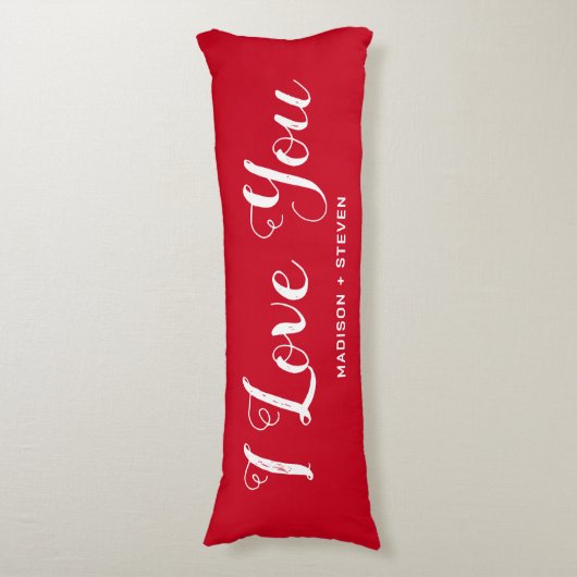 私は彼女のための赤いバレンタインデーの贈り物が大好き ボディピロー (正面縦)